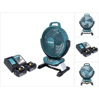 Makita DCF 301 RM Akku Ventilator Lüfter 18 V 33 cm + 2x Akku 4,0 Ah + Ladegerät von Makita