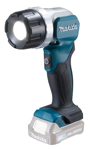 Makita ML106 LED-Akku-Handstrahler 12V max. (ohne Akku & Ladegerät), 190 Lumen, Leuchtkopf um 170° schwenkbar von Makita