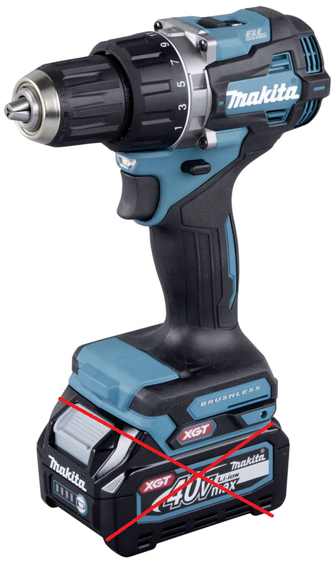 Makita  DF002GA202 Akku-Bohrschrauber 40V 2.0Ah Li-Ion Werkzeug SIEHE TEXT/FOTO von Makita
