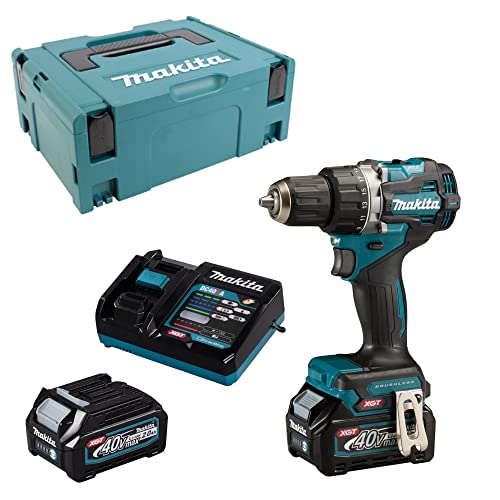 Makita DF002GA202 Akku-Bohrschrauber 40V max. / 2,0 Ah, 2 Akkus + Ladegerät im MAKPAC, Petrol von Makita