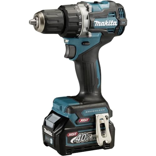 Makita DF002GA202 Akku-Bohrschrauber 40V max. / 2,0 Ah, 2 Akkus + Ladegerät im MAKPAC, Petrol von Makita