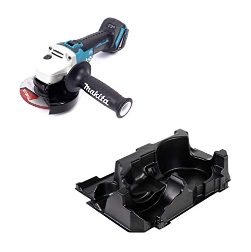 Makita DGA 504 ZE Akku Winkelschleifer 18V 125mm Brushless Solo + 1x Einlage für Makpac - ohne Akku, ohne Ladegerät von Makita