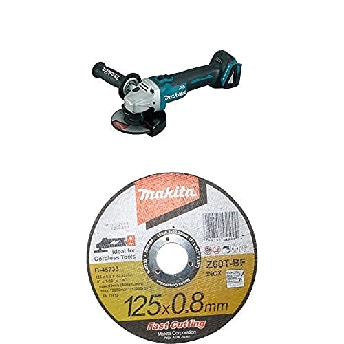 Makita DGA504Z Akku-Winkelschleifer 18V (ohne Akku, ohne Ladegerät) + Trennscheibe 125x0,8mm INOX von Makita