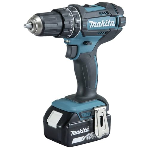 Makita DHP482JX13 Akku-Schlagbohrschrauber 18V / 3,0 Ah, 2 Akkus + Ladegerät im MAKPAC + 120-tlg. Zubehör-Set im MAKPAC Petrol/Schwarz Makita DHP482JX13 Akku-Schlagbohrschrauber 18V / 3,0 Ah, 2 Akkus + Ladegerät im MAKPAC + 120-tlg. Zubehör-Set im MAKPAC Petrol/Schwarz von Makita