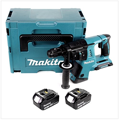 Makita DHR 264 2 x 18 V / 36 V Li-Ion SDS Plus Akku-Bohrhammer in Makpac 4 mit Einlage + 2 x BL 1830 18 V 3,0 Ah Li-Ion Akku von Makita