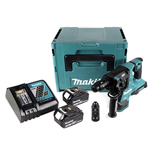 Makita DHR281RTJ Akku-Kombihammer SDS-PLUS 2x 18 V / 2x 5,0 Ah Akku + Ladegerät im Makpac von Makita