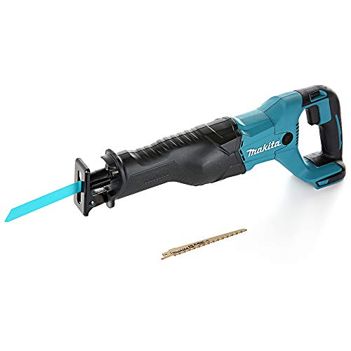 Makita DJR186 Z 18 V Li-ion Akku Recipro Säbelsäge Solo - nur das Gerät ohne Zubehör, ohne Akku, ohne Ladegerät, Blau, Silber, 1 von Makita