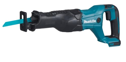 Makita DJR186ZK Akku-Reciprosäge 18 V im Transportkoffer (ohne Akku, ohne Ladegerät), Türkis;schwarz, ohne Ladgerät im Transportkoffer von Makita