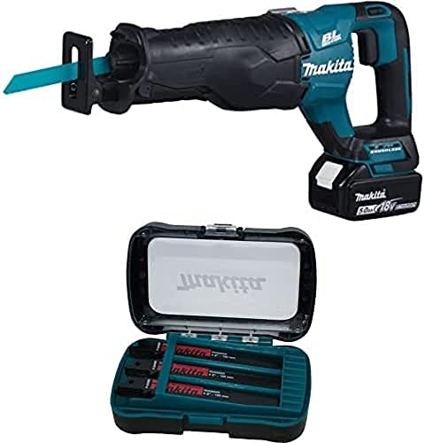Makita DJR187RT Akku-Reciprosäge 18V / 5,0 Ah, 1 Akku + Ladegerät im Transportkoffer + Reciprosägeblatt-Set Makita DJR187RT Akku-Reciprosäge 18V / 5,0 Ah, 1 Akku + Ladegerät im Transportkoffer + Reciprosägeblatt-Set von Makita