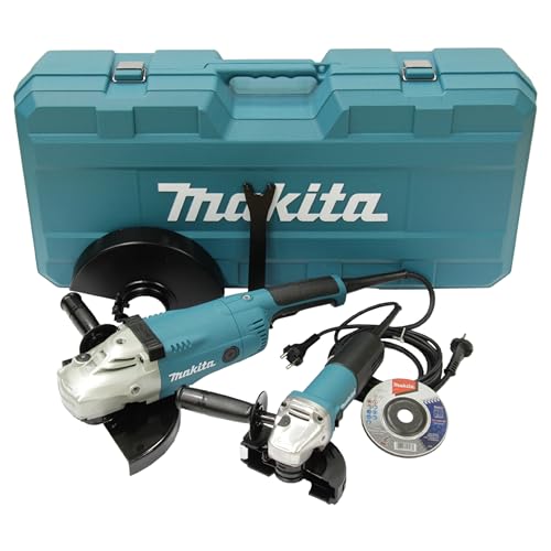 Makita DK0054G Winkelschleifer-Set, GA9020R + 9558HNR, mit Transportkoffer Makita DK0054G Winkelschleifer-Set, GA9020R + 9558HNR, mit Transportkoffer von Makita