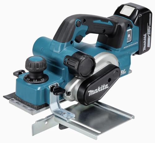 Makita DKP181ZU Akku-Hobel 82 mm 18,0 V mit Bluetooth (ohne Akku, ohne Ladegerät), 60 x 450 mm von Makita