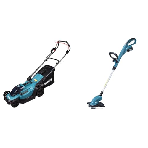 Makita DLM330RM Akku-Rasenmäher 18V / 4,0 Ah, 1 Akku + Ladegerät, Petrol & DUR181RF Akku-Rasentrimmer 18 V / 3,0 Ah, 1 Akku + Ladegerät Noir, Bleu, Blanc Makita DLM330RM Akku-Rasenmäher 18V / 4,0 Ah, 1 Akku + Ladegerät, Petrol & DUR181RF Akku-Rasentrimmer 18 V / 3,0 Ah, 1 Akku + Ladegerät Noir, Bleu, Blanc von Makita