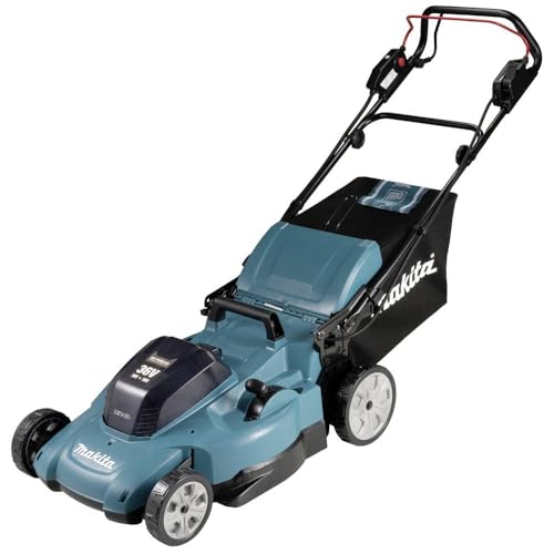 Makita DLM539PT2 Akku-Rasenmäher 2x18V / 5,0 Ah, 2 Akkus + Ladegerät von Makita