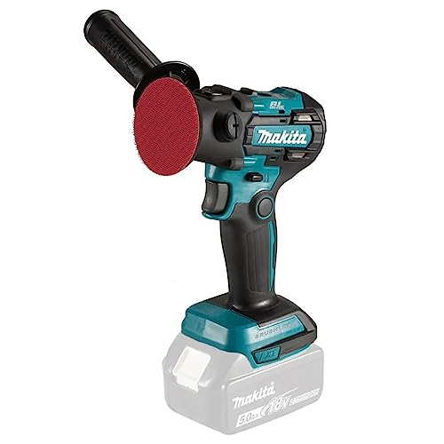 Makita DPV300Z Akku-Schleifer und -Polierer 18V (ohne Akku, ohne Ladegerät), Petrol von Makita