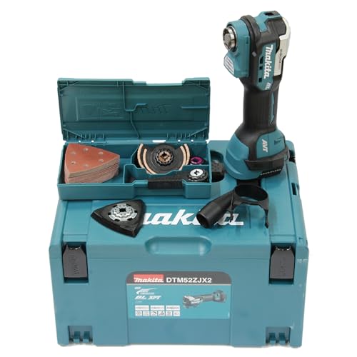 Makita DTM52ZJX2 Akku-Multifunktionswerkzeug 18V + 33-teiliges Zubehör-Set im MAKPAC (ohne Ladegerät + Akku) von Makita