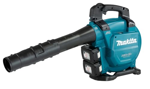 Makita DUB363PT2V Akku-Laubbläser/Sauger 2x18 V / 5,0 Ah, 2 Akkus + Doppelladegerät von Makita