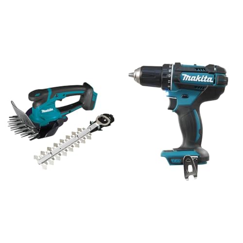 Makita DUM604ZX Akku-Grasschere 18V (ohne Akku, ohne Ladegerät) & Akku-Bohrschrauber 18, 0 V (ohne Akku, ohne Ladegerät) von Makita