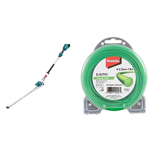 Makita DUN500WZ Akku-Heckenschneider 18V (ohne Akku, ohne Ladegerät) & E-02705 Mähfaden rund 2,0mmx15m von Makita