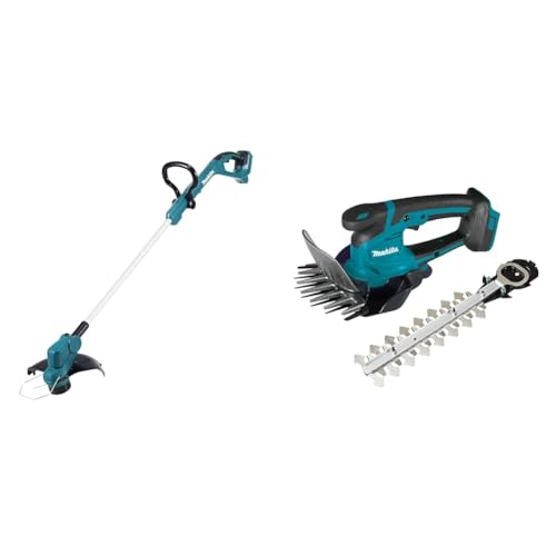 Makita DUR193Z Akku-Rasentrimmer 18V (ohne Akku, ohne Ladegerät) & DUM604ZX Akku-Grasschere 18V (ohne Akku, ohne Ladegerät) von Makita