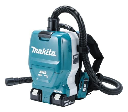 Makita DVC265ZXU, Rucksackstaubsauger 2x18V (ohne Akku ohne Ladegerät), Farbe, Size, único von Makita