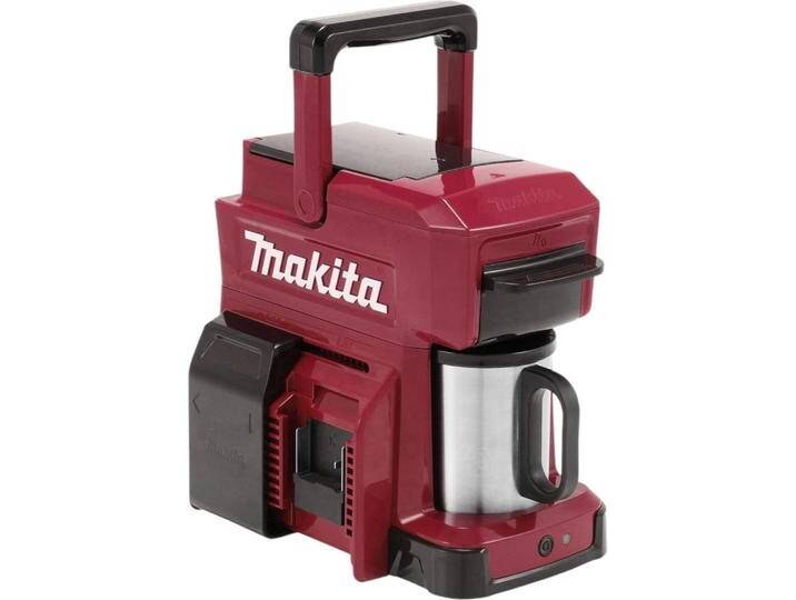 Makita Dcm501zar Akku-Kaffeemaschine, Kaffeevollautomat, Rot von Makita