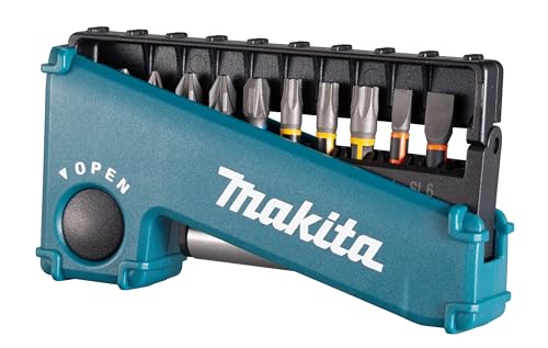 Makita E-03573 Impact Premier Torsion Bit-Set 11-teilig, Bits PH, PZ, T, SL, Bithalter von Makita