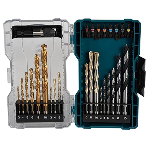 Makita E-07032 Bohrer- und Bit-Set, 27-teilig von Makita