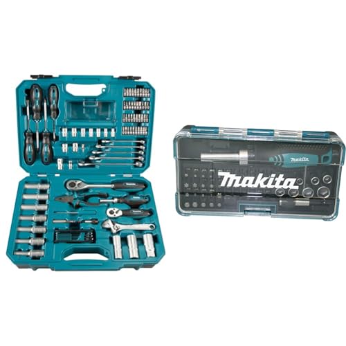 Makita E-08458 Werkzeugset 87tlg & Ratschen und Bit-Set 47-teilig, B-36170, Mehrfarbig Makita E-08458 Werkzeugset 87tlg & Ratschen und Bit-Set 47-teilig, B-36170, Mehrfarbig von Makita