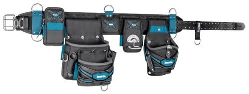 Makita E-15235 Super-Schwerlast-Hüftgurt-Set, bestehend aus Schwerlastgürtel, Schrauberholster, Hammerhalter, 2-Fächer-Werkzeugtasche, Smartphonetasche, Polyester, 880 x 310 mm (LxH) Makita E-15235 Super-Schwerlast-Hüftgurt-Set, bestehend aus Schwerlastgürtel, Schrauberholster, Hammerhalter, 2-Fächer-Werkzeugtasche, Smartphonetasche, Polyester, 880 x 310 mm (LxH) von Makita