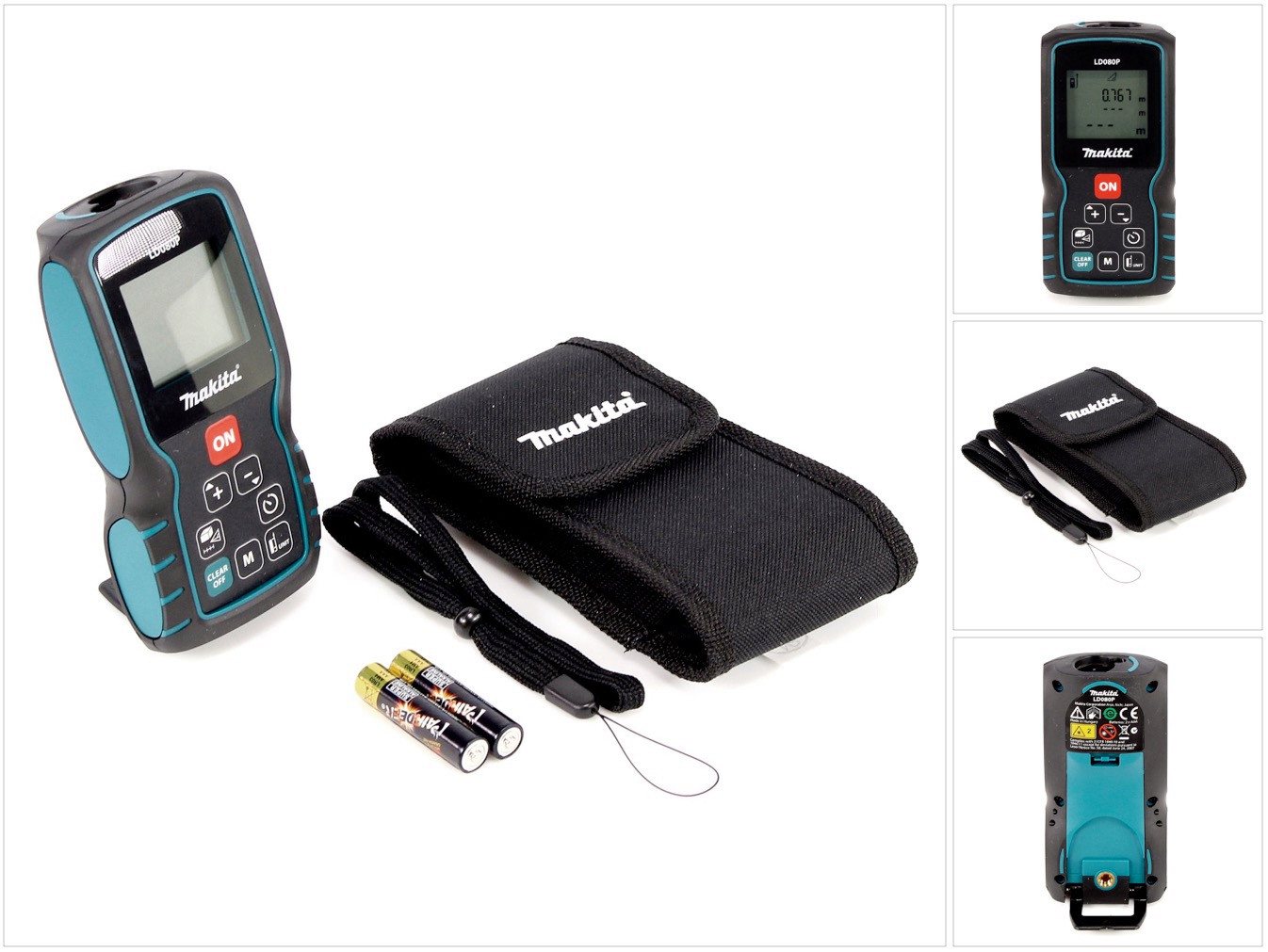 Makita Entfernungsmesser LD 080 P Laser Distanz Entfernungsmesser von Makita