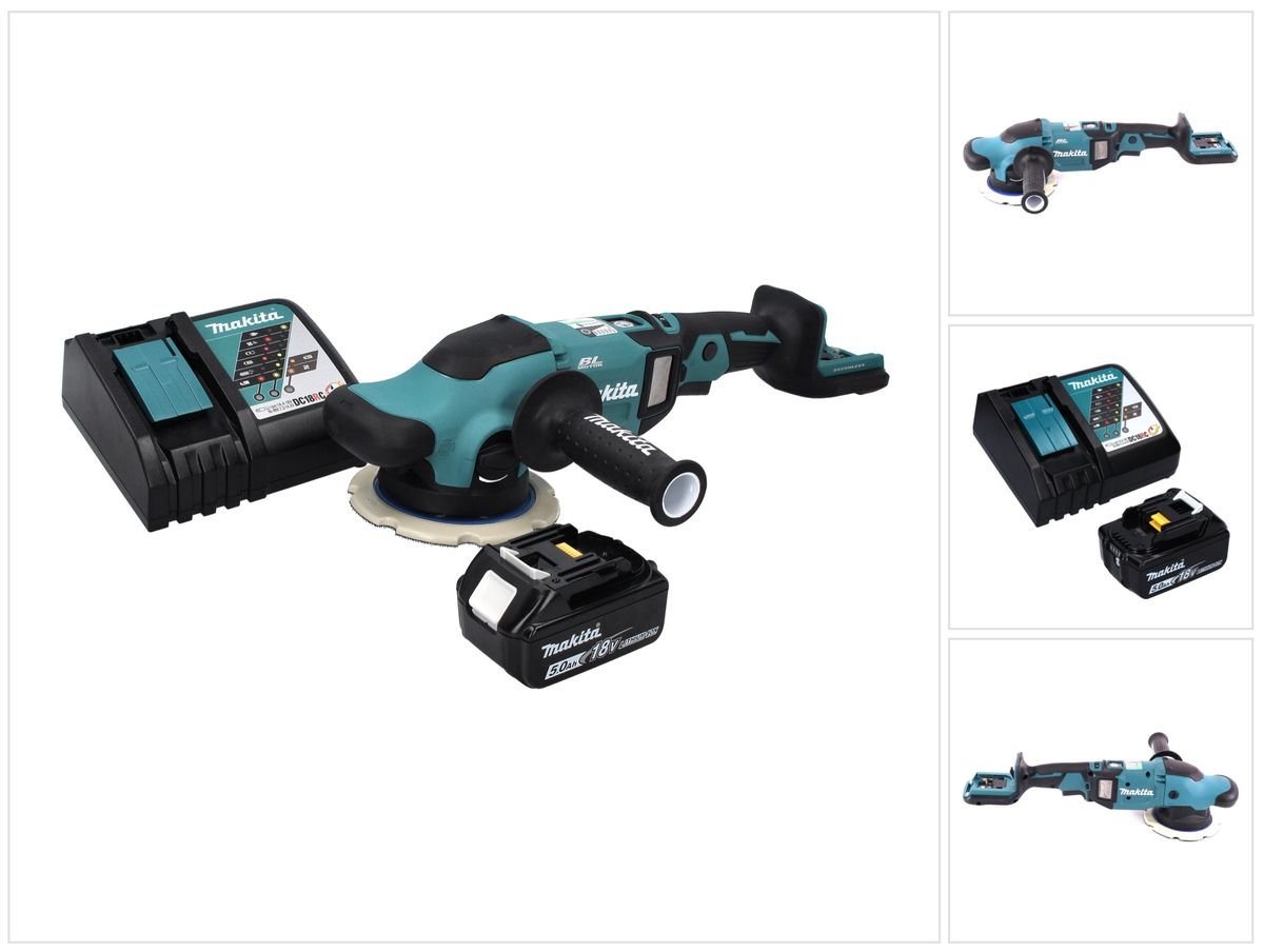 Makita Exzenterschleifer DPO 600 RT1 Akku Exzenterpolierer 18 V 150 mm XPT Brushless + 1x Akku von Makita