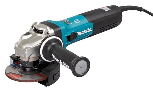 Makita GA5091X01 Winkelschleifer 125 mm, 1900 W, mit Bremse, Schiebeschalter und Elektronik von Makita