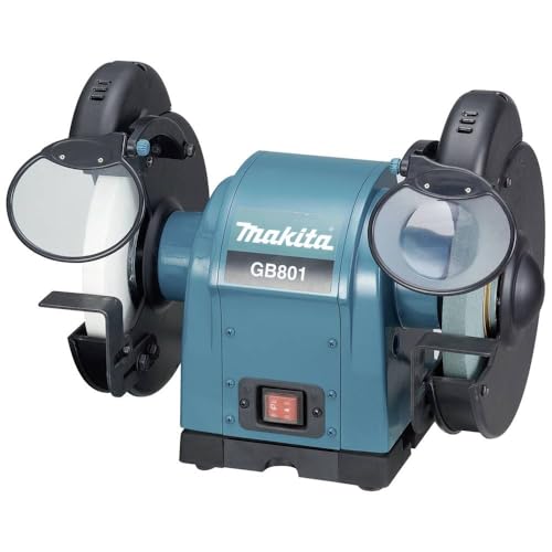 Makita GB801 Doppelschleifbock 205 mm, Schwarz, Cyan von Makita