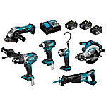 Makita Geräteset DLX6011 Kombo-Kit Blau, Schwarz von Makita