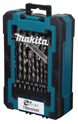 Makita HSS-GS Metallbohrer-Set, 19-teilig, 2,5-7 mm, mit Aufbewahrungsbox Makita HSS-GS Metallbohrer-Set, 19-teilig, 2,5-7 mm, mit Aufbewahrungsbox von Makita
