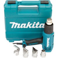 Makita Heißluftgebläse "HG5030K" Komplett-Set, 6 Stk. tlg. mit 2 Temperaturstufen und Luftstromstärken, inkl. Aufbewahrungskoffer Makita Heißluftgebläse "HG5030K" Komplett-Set, 6 Stk. tlg. mit 2 Temperaturstufen und Luftstromstärken, inkl. Aufbewahrungskoffer von Makita