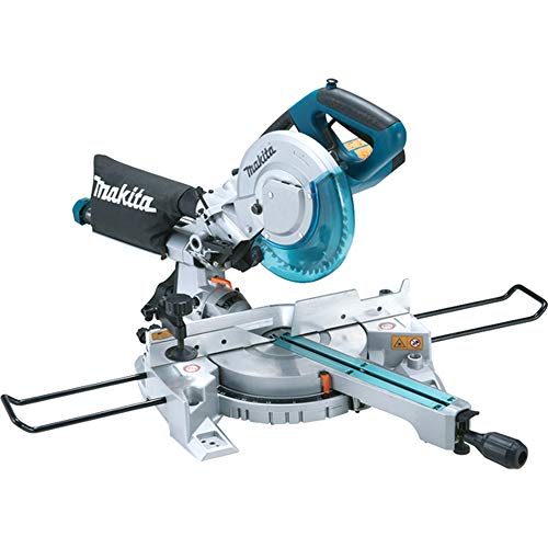 Makita Kapp- und Gehrungssäge (Sägeblatt-ø 216 mm, 1400 W, Arbeitstisch drehbar, Maße 755x450x488 mm) LS0815FLN von Makita