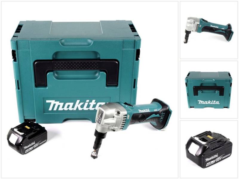 Makita Knabber DJN 161 M1J 18V Akku Knabber Schere + 1x Akku 4,0Ah + Makpac - ohne L von Makita