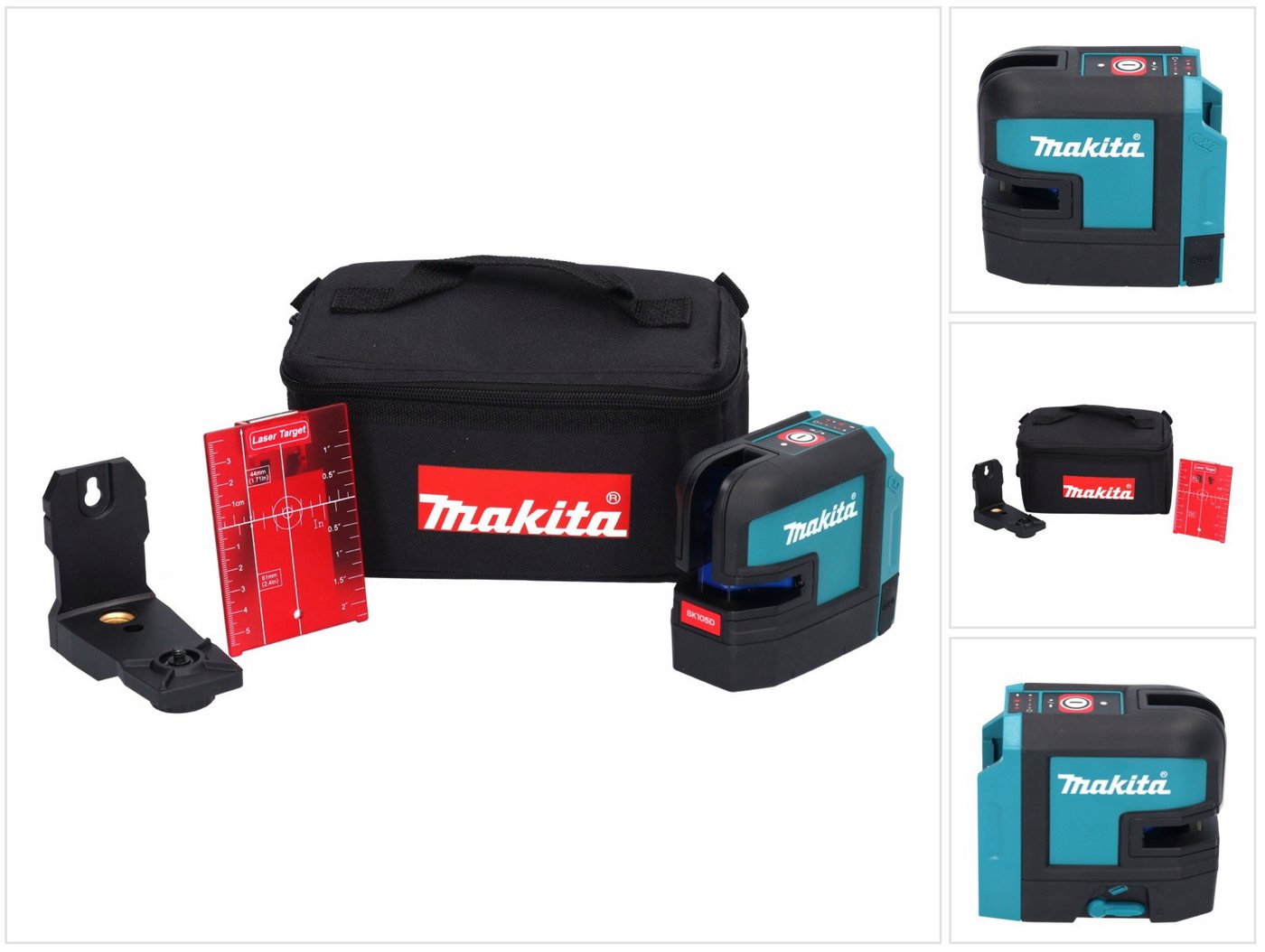 Makita Kreuzlinienlaser SK 105 DZ Akku Kreuzlinienlaser 12 V max. 25 m rot Solo - ohne Akku von Makita