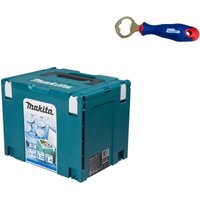 Makita Kühlbox MAKPAC Gr. 4 isoliert 18 Liter & Echter Werkzeugfan Flaschenöffner von Makita