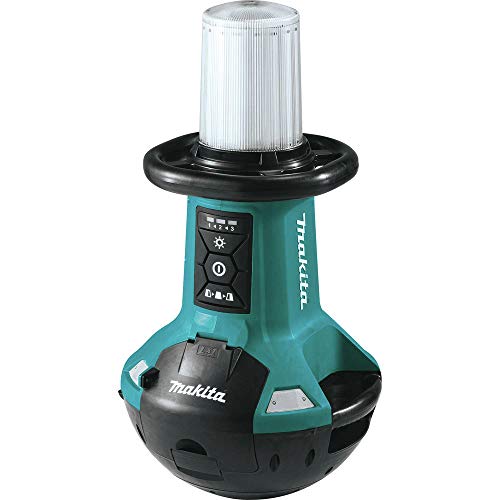 Makita LED-Flächenbeleuchtung (Selbstaufrichtender LED-Baustrahler zur optimalen Ausleuchtung des Arbeitsplatzes) DML810 von Makita