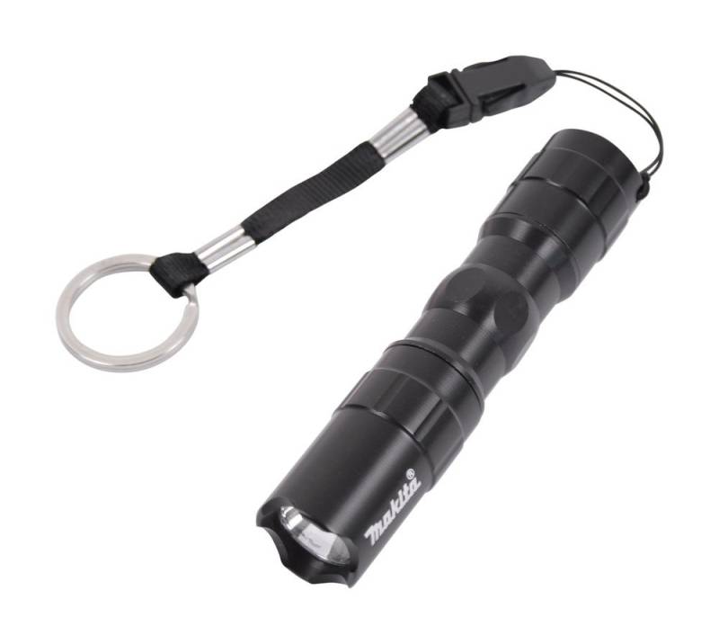 Makita LED Taschenlampe D-58752 (Packung, 1-St., Inklusive Schlüsselring und Schnellverschlussclip), klein und handlich von Makita