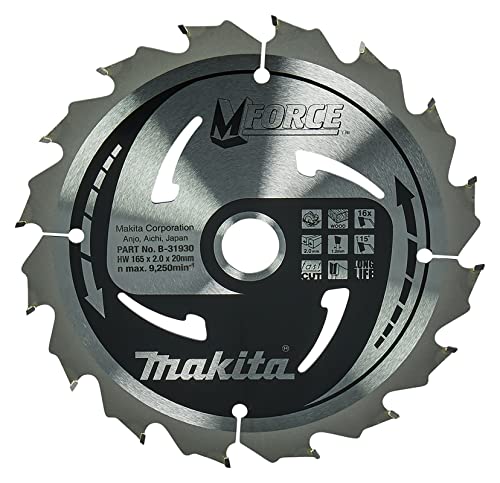 Makita M-Force Saegeblatt, 165 x 20 mm, 16Z, B-31930 von Makita