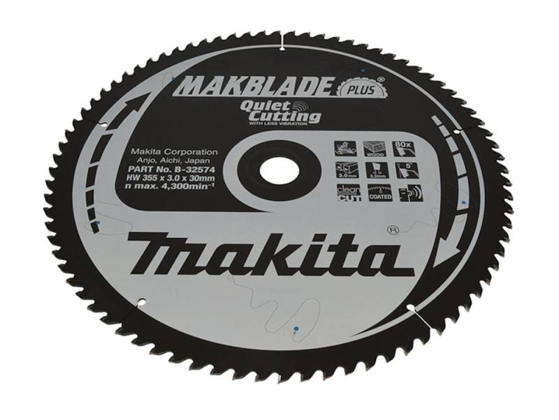 Makita MAKBLADE+ Sägeb. 355x30x80Z B-32574 von Makita