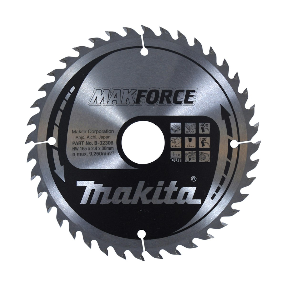 Makita MAKFORCE Sägeb. 165x30x40Z B-32306 von Makita