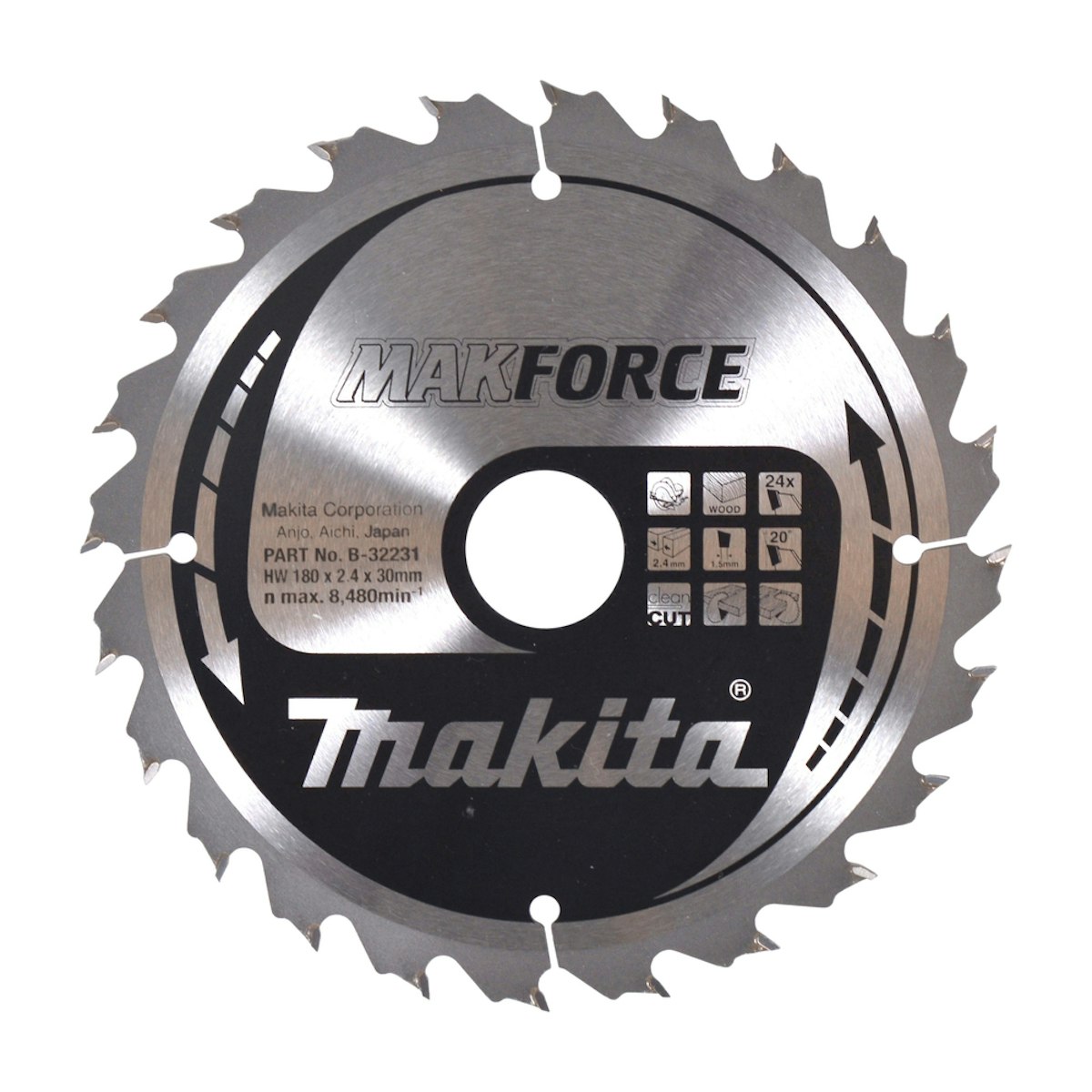 Makita MAKFORCE Sägeb. 180x30x24Z B-32231 von Makita