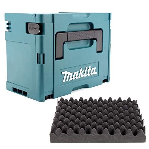 Makita MAKPAC 3 Systemkoffer - mit Universaleinlage für Makita 18 V Akku Geräte Schrauber Sägen Schleifer von Makita