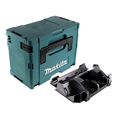 Makita Makpac Gr. 3 mit Einlage für DC 18 RD Doppelladegerät + Akkus von Makita