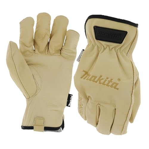 Makita P-84648 Cow Driver Lederhandschuhe, Größe XL von Makita