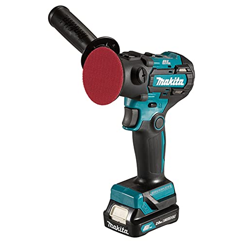 Makita PV301DSAE 12 V Max Li-Ion CXT bürstenloser Schleifer/Poliermaschine komplett mit 2 x 2,0 Ah Akkus und Ladegerät in einer Werkzeugtasche von Makita